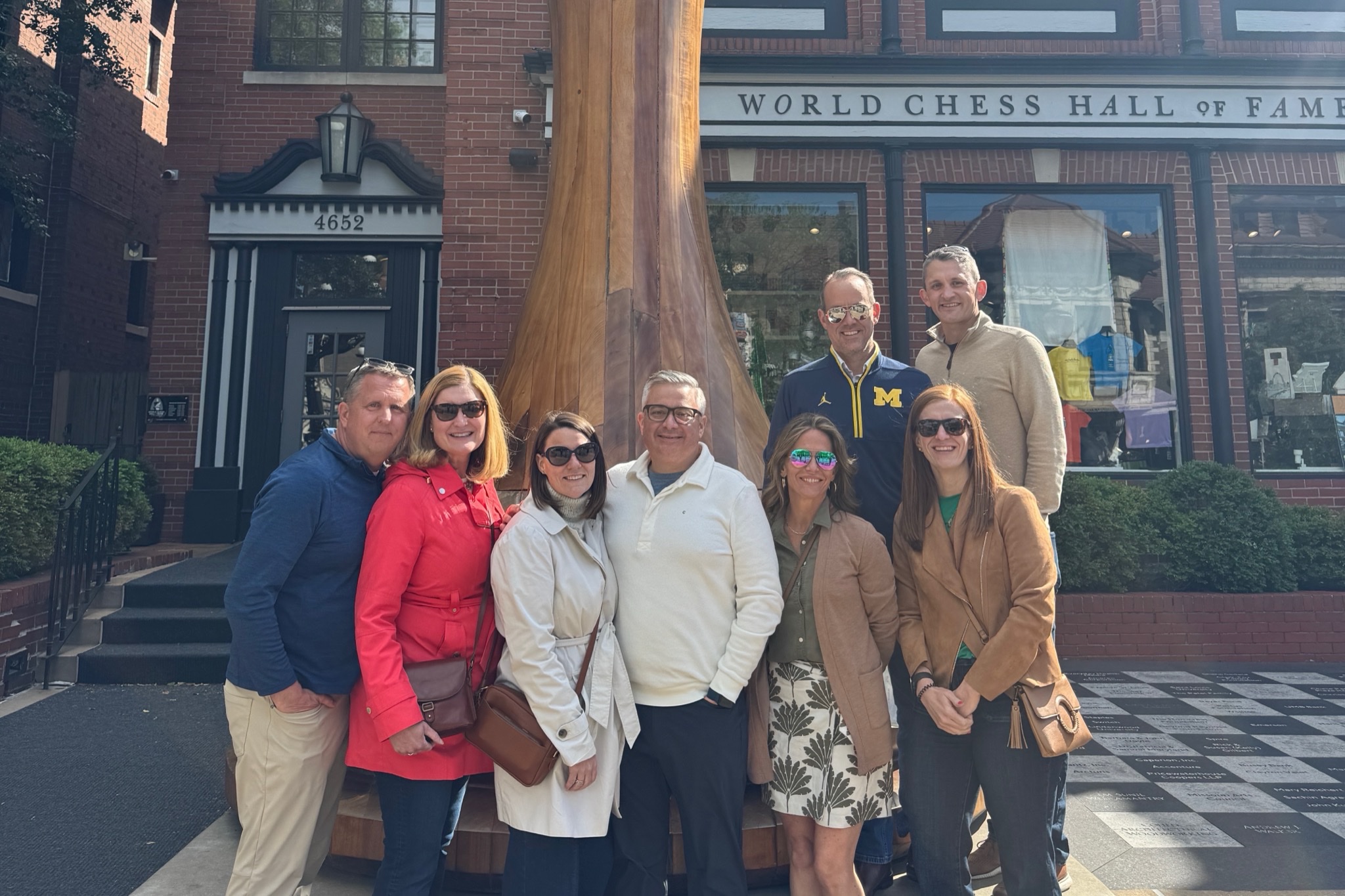 Tour group at the World Chess Hall of Fame in the Central West End, St. Louis